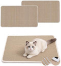 2 Pack Cat Scratcher Mat, 23.6x15.7 Sisal Cat Scratch Pad by Petinstinct