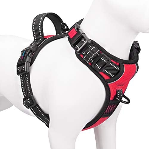 PHOEPET No Pull Dog Harnesses for Small Dogs Reflective Adjustable by PHOEPET