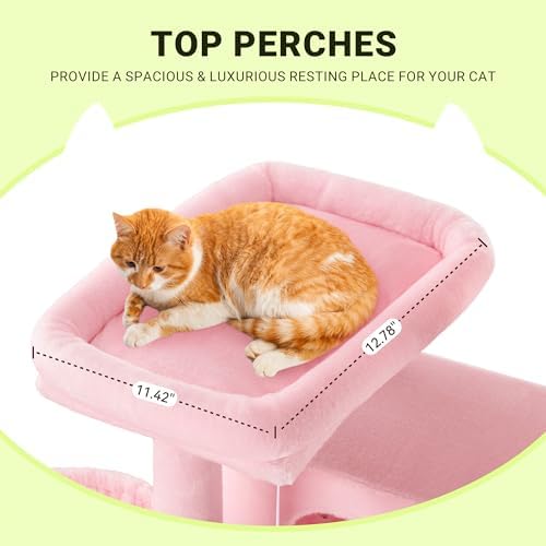 Allewie 64 Inches Multi-Level Cat Tree Tower - Image 4