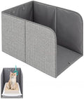 Cat Litter Box Enclosure Splash Guard, Solid Gray by Coorganisers