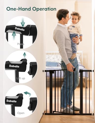Babelio 29-43" Baby Gate for Stairs, PressGuard P7 Pet Gate - Image 5