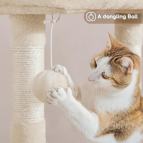 Yaheetech Cat Tree, 42in Play Tower - Image 5