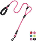 Rope Dog Leash 6ft Long, Traffic Padded Two Handle, Heavy Duty, Reflective by PLUTUSPET
