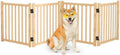Wooden Freestanding Dog Gate Indoor by Oapety