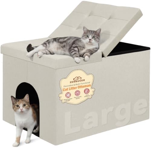 Cat Litter Box Enclosure Furniture by Zerbuger