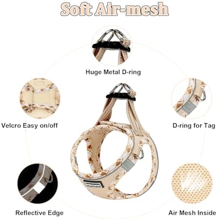 Mercano Soft Mesh Dog Harness and Leash Set, Step-in Reflective Breathable - Image 3