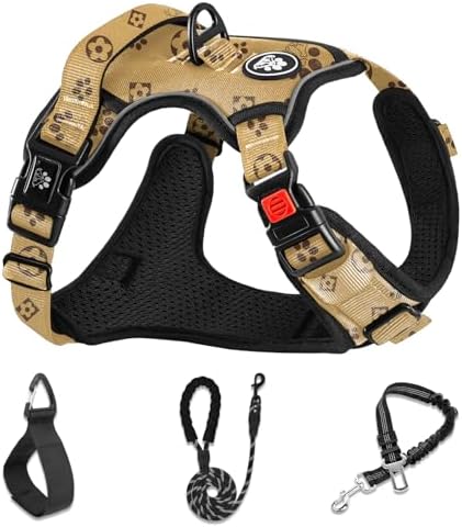 NESTROAD Dog Harness for Medium Sized Dog, No Pull Dog Vest Harness Set by NESTROAD