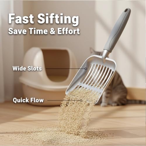 4-in-1 Cat Litter Scoop with Holder, Cat Litter Box Organizer Cleanup Kit - Image 4