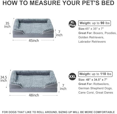 WNPETHOME Orthopedic Washable XL Dog Bed - Image 6
