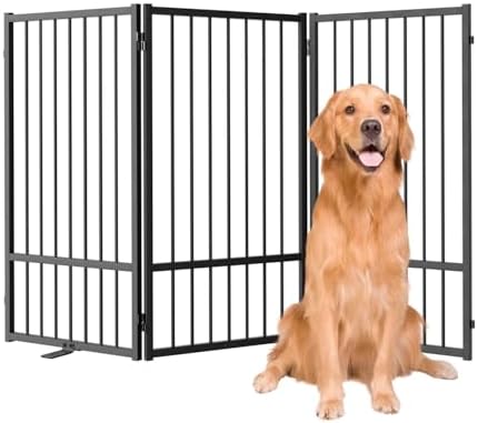 SNUOWU Full Metal Freestanding Dog Gate by SNUOWU