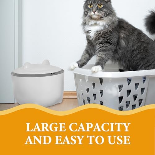 Cat Litter Disposal Bin with Sealed Lid and One-Button Odor Isolation, Small - Image 5