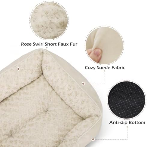 INVENHO X-Large Dog Bed Rectangle Washable Orthopedic Soft Calming Sleeping - Image 3