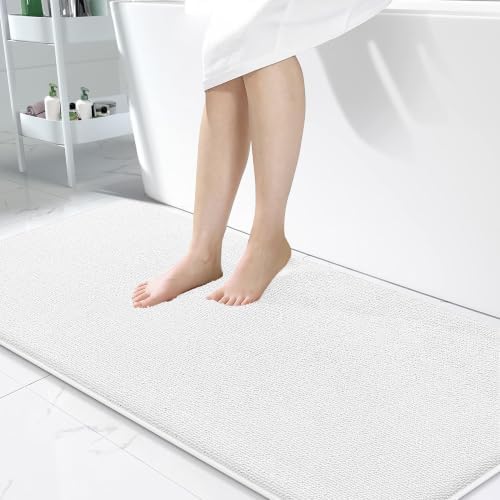 OLANLY Memory Foam Bathroom Runner Rugs 47x24, Absorbent Long Mat by OLANLY