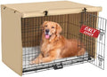 Akinerri Dog Crate Cover, Double Door Waterproof Kennel Cover, 36 in Beige by Akinerri