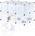 BRIAN & DANY Pet Dog Playpen, Portable Small Animal Transparent Fence Panels by BRIANDANY
