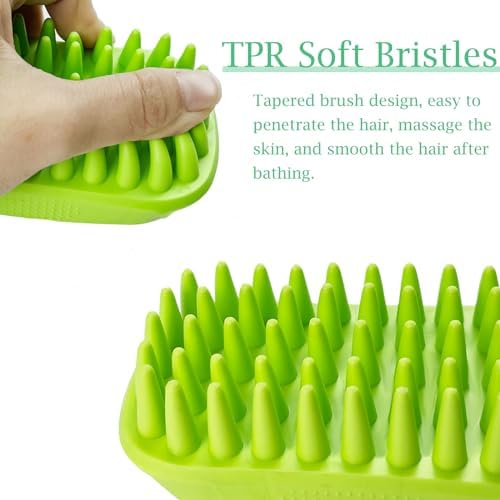 Dog Bath Brush Pet Silicone Shampoo Brush - Image 2