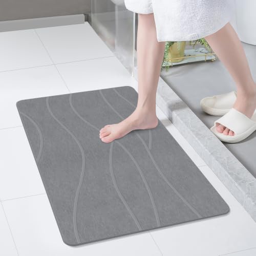 THMINS 2 Pack Extra Large Stone Bath Mat - Image 2