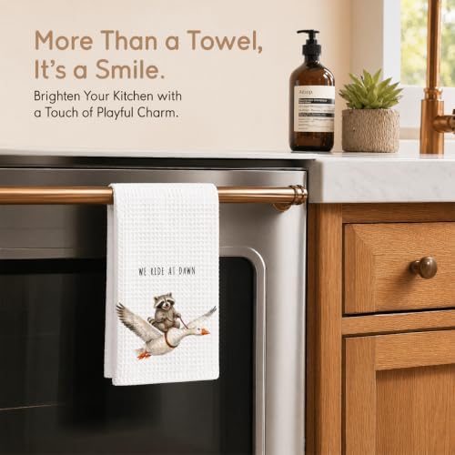 Racoon Kitchen Towels, Cute Hand Tea Towel - Image 3
