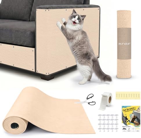 Cat Scratch Furniture Protector: 39.3"x15.8" High Self-Adhesive by Finvizo