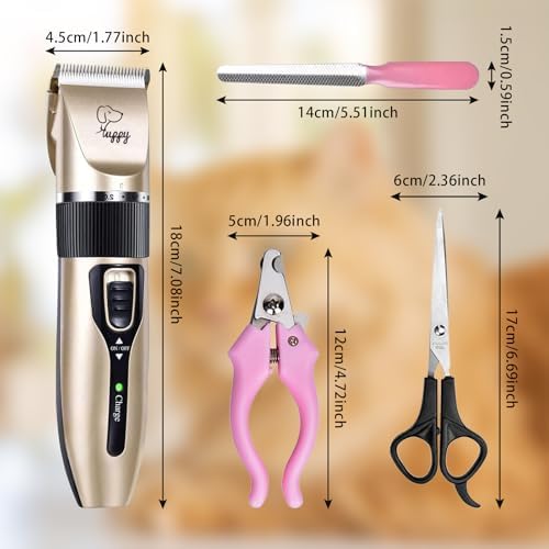 Dog Clippers for Grooming, Low Noise, Electric Quiet, Adjustable Clipper Comb - Image 6