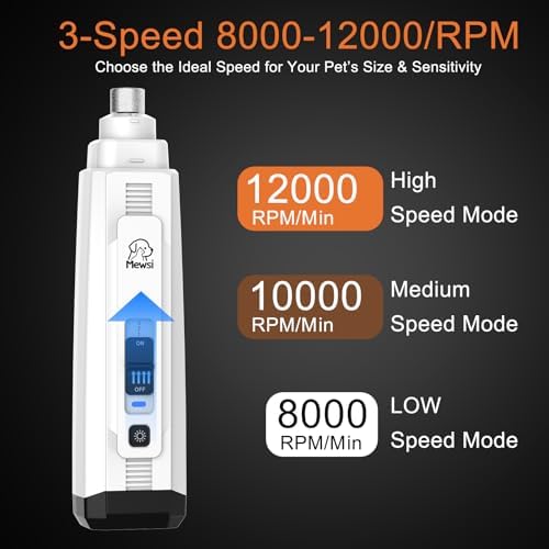 Quiet Dog Nail Grinder, Electric Dog Nail Trimmer - Image 4