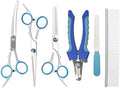 6-piece set of pet grooming scissors and nail clippers by IDQQUQQ