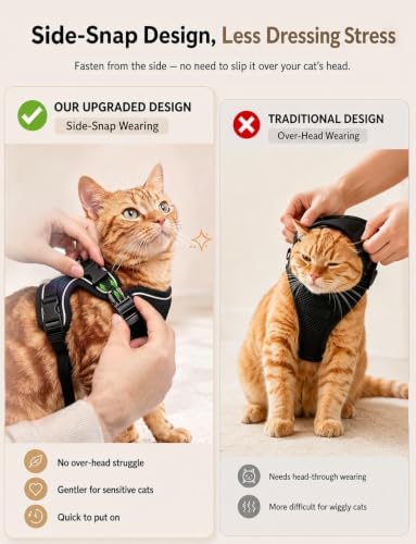 Cat Harness and Leash Set, Escape Proof Kitten Harness - Image 4