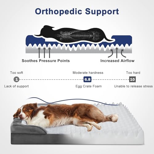 FURTIME Orthopedic Small Dog Bed, Supportive Waterproof Pet Bed - Image 2