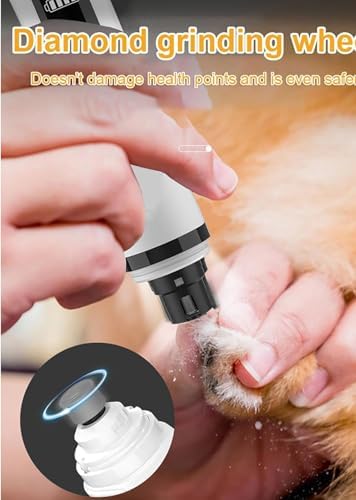 Nail Grinder, Upgraded Silent Dog Nail Grinder, Cordless Grooming Pro Nail - Image 7