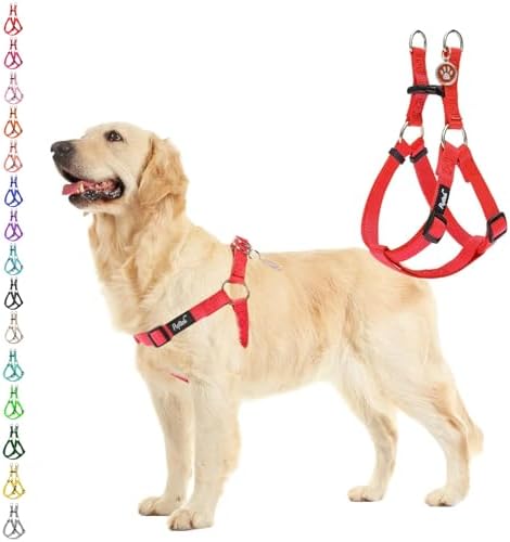 PUPTECK No Pull Dog Harness Large Sized Step-in Adjustable Puppy Vest by PUPTECK