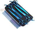 7.0in Titanium Dog Grooming Scissors Set by GEMEK