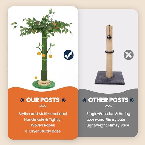46" Extra Tall Cat Scratching Post - Image 5