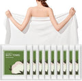 Disposable Bath Towels, 10 Pack 55" x 27.5" Ultra Soft, Quick Dry Disposable by Tvvcalk