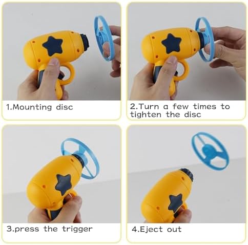 Andiker Cat Fetch Toy, Interactive Kitten Flying Disc Launcher Toy - Image 3