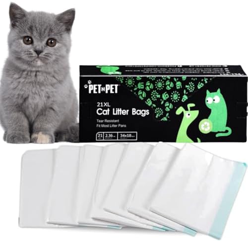 Pet N Pet Cat Litter Box Liners, Drawstring Bags Extra Large Fit by PETNPET