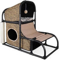 Goetland Modern Cat Condo Cat House Cat Tree Pet Furniture Large Cat Tower Bed by Goetland