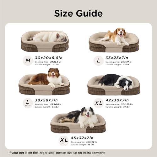 Bedsure 360°Oval Bolster Orthopedic Dog Bed Medium Size Dog - Image 6