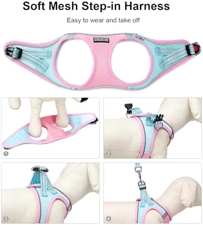 Mercano Soft Mesh Dog Harness and Leash Set, Step-in Reflective Breathable - Image 5