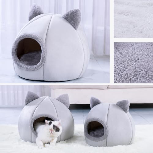 Cat Cave Beds for Indoor Cats, Cushion Bed Dog Pet Shelter House - Image 3