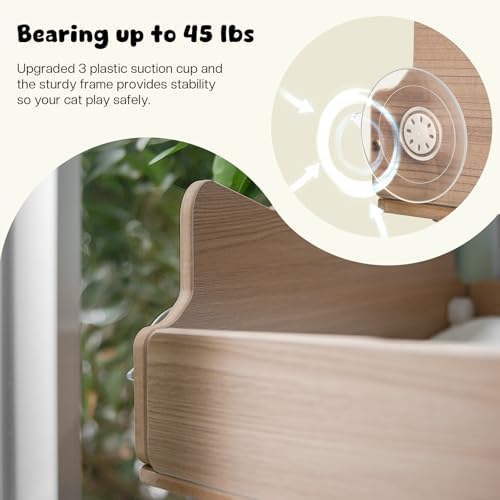 Cat Window Perch with Thick Sisal Scratching Post, Cats Hammock - Image 5