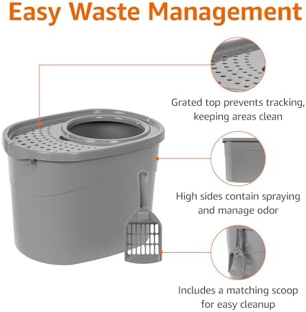Amazon Basics Large Cat Litter Box - Image 2