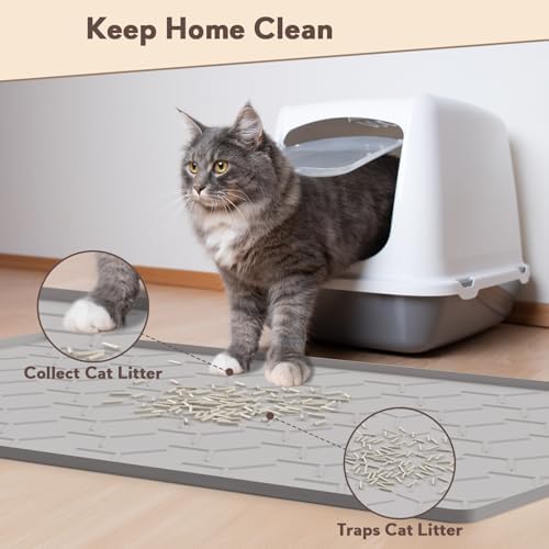 Garoopion Silicone Cat Litter Mat 34×22 inch - Image 2