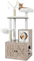 Feandrea Cat Tree with Litter Box Enclosure, 2-in-1 Condo by FeandreabySONGMICSHOME