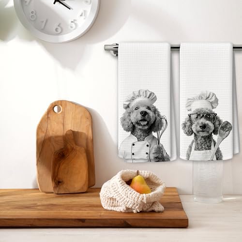 Dog Kitchen Towels Decor Set of 2 - Image 2
