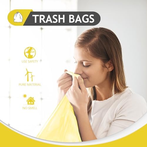Teivio Colorful Clear Trash Bags 5 Gallon 100 Count Kitchen Garbage Bags - Image 6