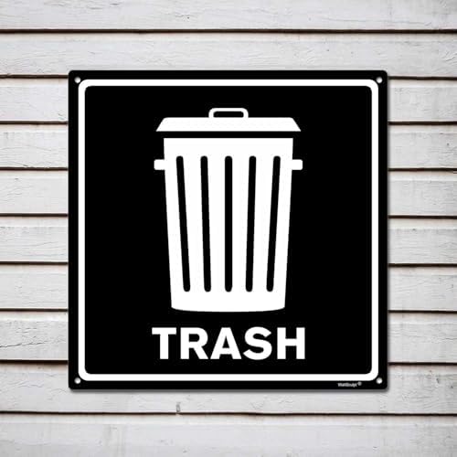 Trash Aluminum Metal Sign | Indoor Outdoor UV Stable & Weatherproof | Kitchen - Image 5