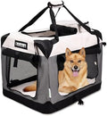 JESPET 3 Door Soft Dog Crates Kennel, Collapsible Travel Pet Carrier by JESPET