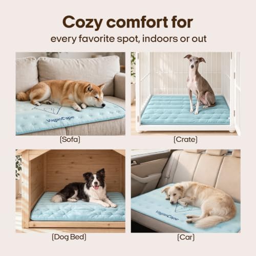 Vagascape Dog Crate Pad, Reversible Warm/Cooling Mat - Image 6