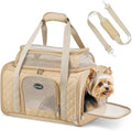 Pet Carrier Airline Approved 18x13x9.5 in, Soft-Sided Top-Expandable by Carrytip