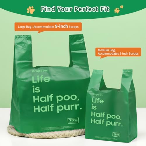 270 Count Cat Poop Bags with Handles, Disposable Litter Bags - Image 5